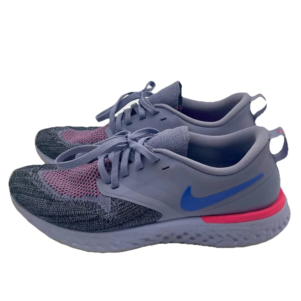 Nike‎ Odyssey React 2 Flyknit AH1016-500 Indigo Haze/Sapphire Women's Size 8